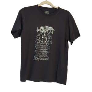 🖤 Haka T-shirt New Zealand black size M, words to Haka Song Rugby